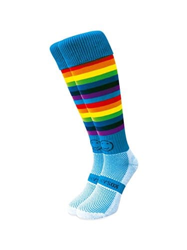 WackySox Double Rainbow Micro Hooped Sports Socks