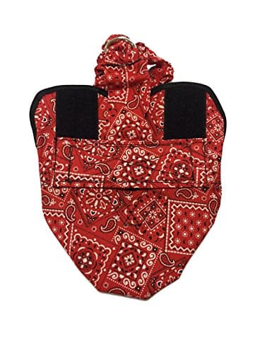 Hen Holster Wrap Style (Large Bantam Chickens/Small Waterfowl) Bandana Bird Diaper, Small/Medium, Red