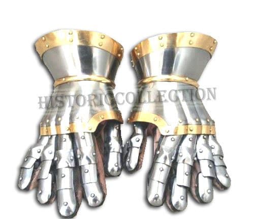 Medieval Steel Gothic Gauntlet Gloves New Armour Functional Gauntlets