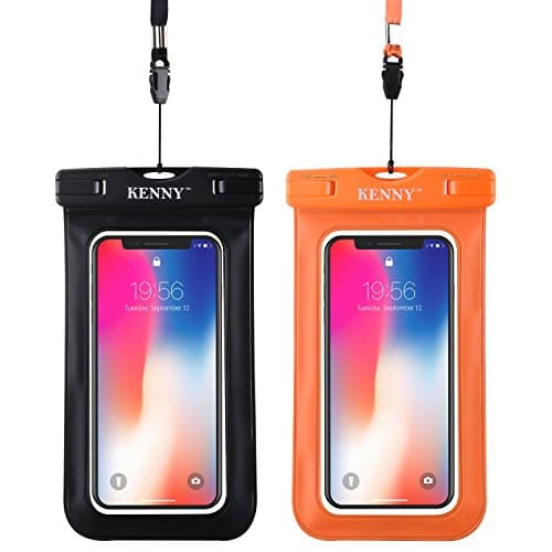 Kenny Waterproof Phone Case Underwater Dry Bag IPX8 Waterproof,Water Resistant Watertight Sealed Pouch