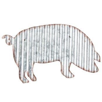 Wicked Chick Design Corrugated Metal Pig Wall Farmhouse Or Farm Decor