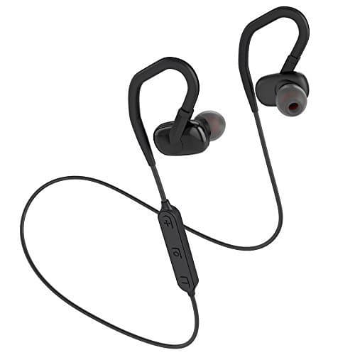 FKANT Bluetooth Headphones, Wireless Sports Earbuds 8 Hours Playtime in Ear Earphones Secure Fit Noise Cancelling Headset with Mic and Earhooks (IPX4 Sweatproof, Lossless Stereo Sound)