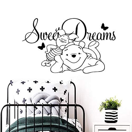 haochenli188 Diy Winnie the Pooh Wall Stickers Decorative Sticker Home Decor For Kids Rooms Diy Home Decoration Waterproof Wall Art Decal 1 XL 57cm X 33cm