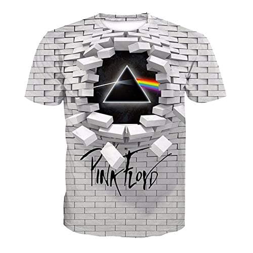 RHGZ Unisex T-Shirt Pink a Floyd 3D Printed T Shirt Short-Sleeved Shirt For Men Women