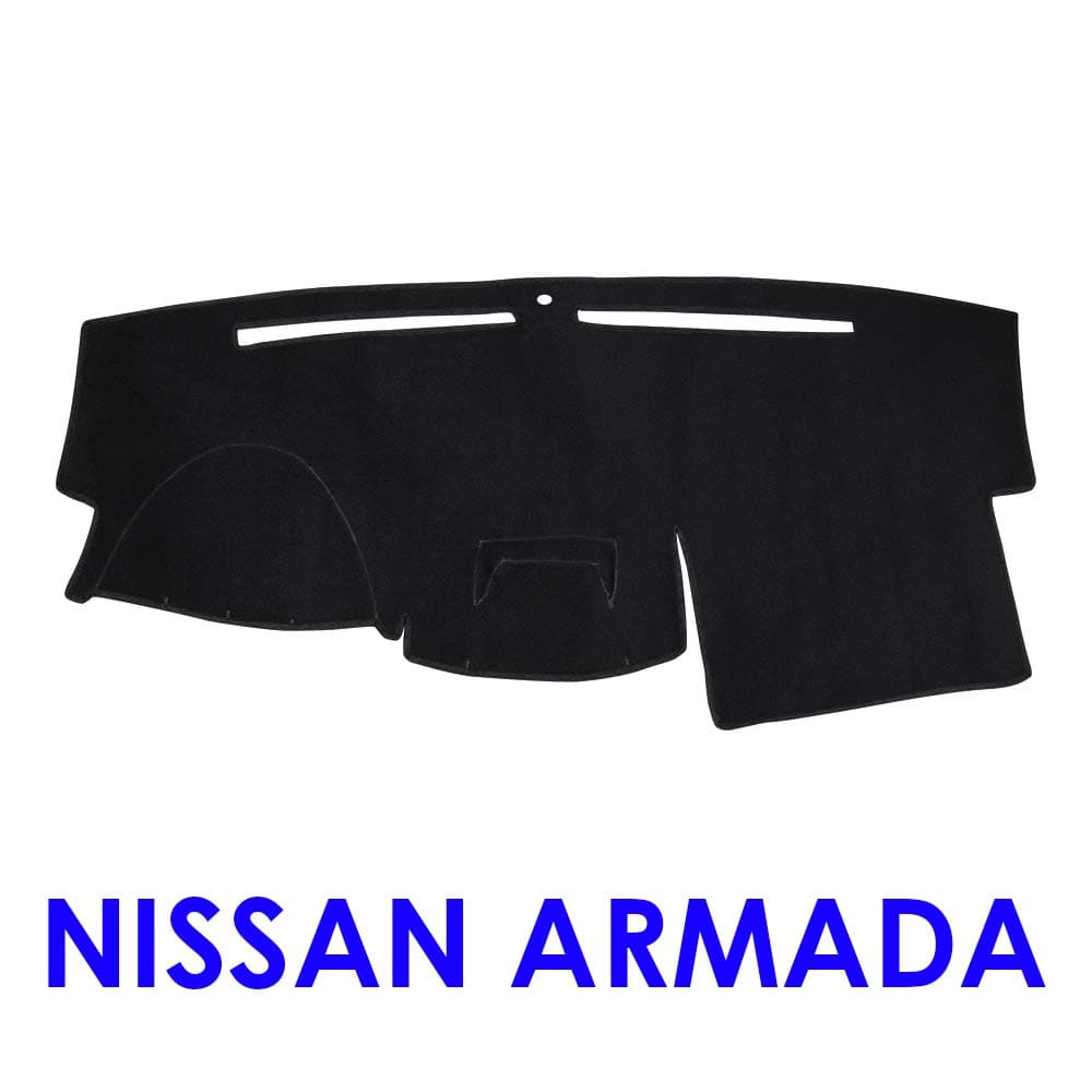 JIAKANUO Dash Cover Fit for Nissan Armada (with Navigation) 2004-2007,Dashboard Mat Sunshield Protector Pad Non-Slip,Extra Thick, Anti-Glare (Black MR-059)