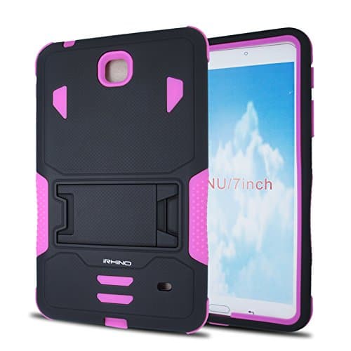 iRhino® 2014 Samsung Galaxy Tab 4 7.0 7" Tablet (SM-235, SM-231, SM-230) Heavy Duty Armor Rugged Hybrid Kickstand Protective Cover Case