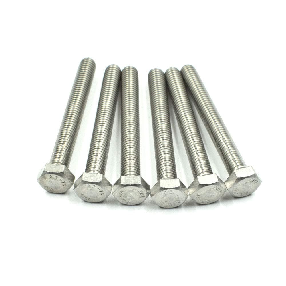Yoohey 304 Stainless Steel M8 x 65mm Hex Screws Bolts Fastener 6pcs