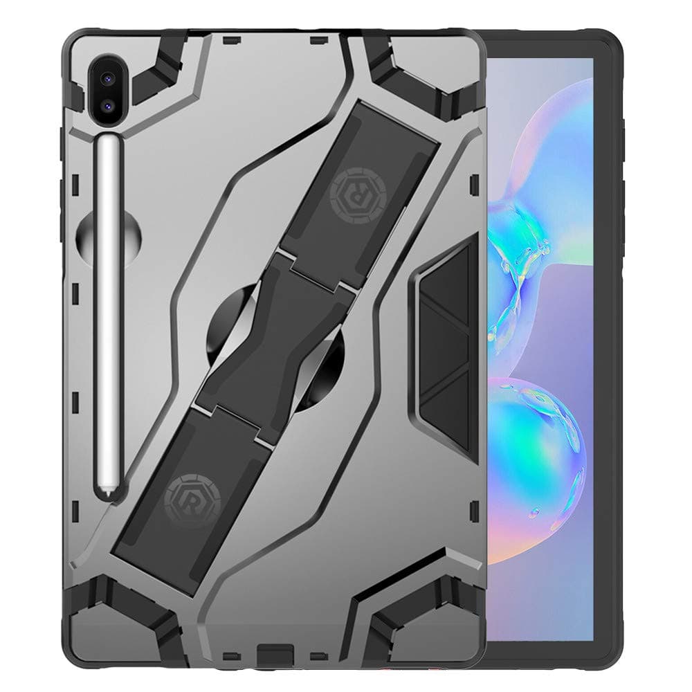 for Samsung Galaxy Tab S6 10.5" SM-T860 T865 Tablet Case, JKRED Heavy Duty Armor Tough Kids Handle Foldable Stand Protective Case Cover