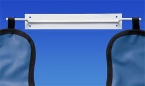 Palmero Health Care X-Ray Apron Hanger White Coated 15 in x 2 in Each