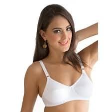 Kalyani Women's Cotton Padded Non-Wired Regular Bra (JB-34_White_36)