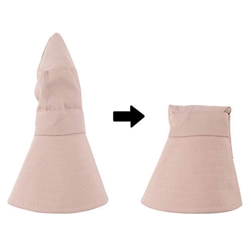 Muryobao Women's Ponytail Sun Hat UV Protection Foldable Mesh Wide Brim Beach Fishing Hat