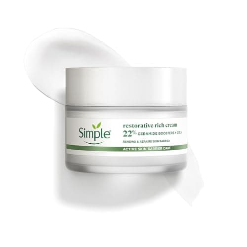 Simple Barrier Care Restorative Rich Cream 40g | With 22% Ceramide Boosters & Cica | Renews And Repairs The Skin Barrier | For Dry, Sensitive Skin
