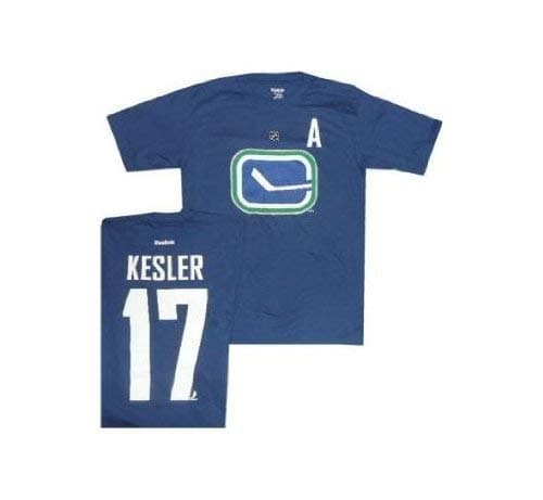 Vancouver Canucks Ryan Kesler Assistant Captain Reebok T Shirt (Medium)
