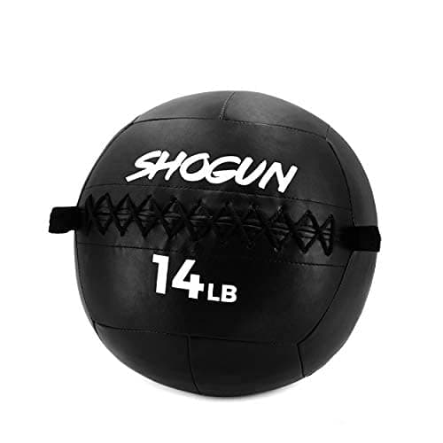 Shogun Sports Soft Wall Ball. Durable Medicine Ball for Strength, Conditioning, Cardio and Cross Training. Ideal for Wall Balls, Lunges, Partner Toss, Twists. Available in (10, 14, 20 LB)
