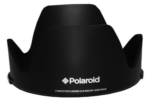 Polaroid Studio Series Lens Hood With Exclusive Pushbutton Mounting System - no more 'screwing around" With Old Fashioned Threaded Hoods For The Canon Digital EOS Rebel SL1 (100D), T5I (700D), T5 (1200D), T4i (650D), T3 (1100D), T3i (600D), T1i (500D), T2i (550D), XSI (450D), XS (1000D), XTI (400D), XT (350D), 1D C, 70D, 60D, 60Da, 50D, 40D, 30D, 20D, 10D, 5D, 1D X, 1D, 5D Mark 2, 5D Mark 3, 7D, 6D Digital SLR Cameras Which Has Any Of These (60mm, 50mm 1.8) Canon Lenses