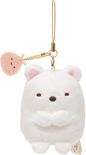 San-X Sumikko Gurashi Plush Doll Cell Phone Strap (White Bear)