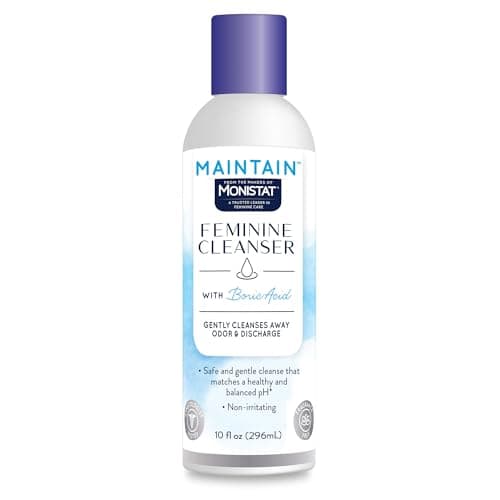 Monistat, Maintain Feminine Wash with Boric Acid Fragrance Free, 10 Fl Oz