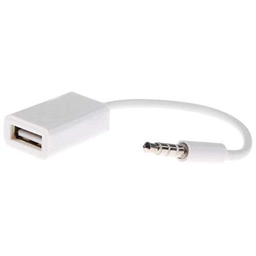 3.5mm AUX Audio Plug Jack to USB 2.0 Male Charger Cable Adapter Cord for MP3 NEW