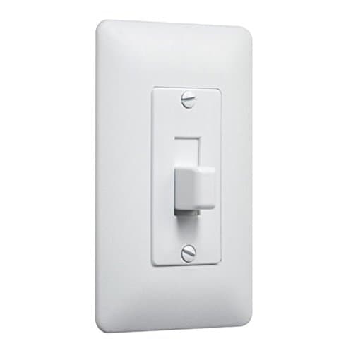 TayMac5070W Paintable Cover-Up Wall Plate Frame for Toggle Switch, White, 1-Gang