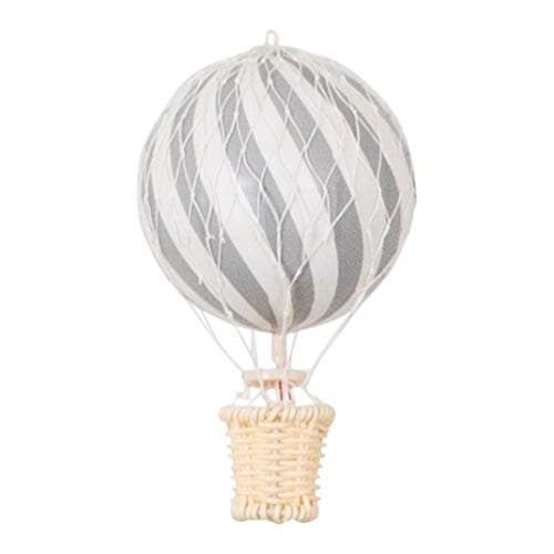 Filibabba® Hot Air Balloon Decorations Small | 10 cm | Danish Design | Baby and Kids Room Hanging Decorations (Grey)