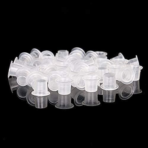 300pcs Tattoo Ink Caps with 2 Cups Holders - Moricher 100 Small 100 Medium 100 Large Tattoo Ink Cups +2 Cups Holders for Tattoo Ink Permanent Makeup Container Cap Tattoo Accessory