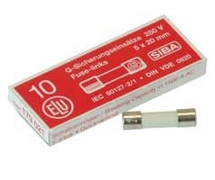 Siba 70-007-33/10a Fuse, 20x5 Ceramic Quick Blow 10a (pack Of 10)