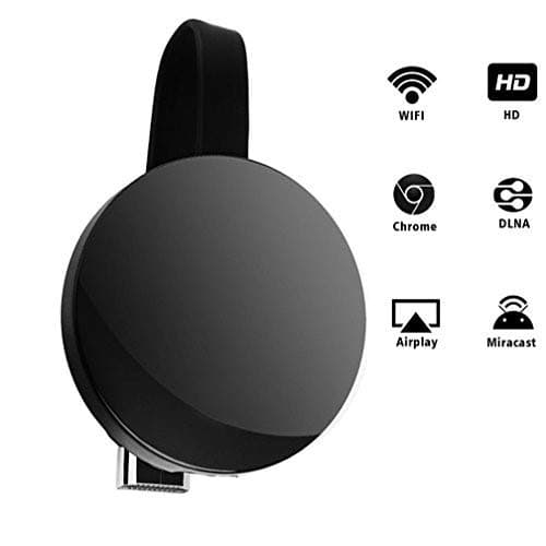 Wireless Wifi Display Dongle, HDMI 1080P Digital TV Receiver Adapter, Support Chrome browser, YouTube,Netflix,Hulu Plus,IDMB,Quickflix, Miracast Airplay DLNA TV Stick for Android/ Mac/ iOS / Windows