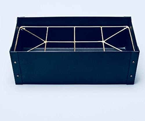 Rectangle Vase with Flower Frogger Black