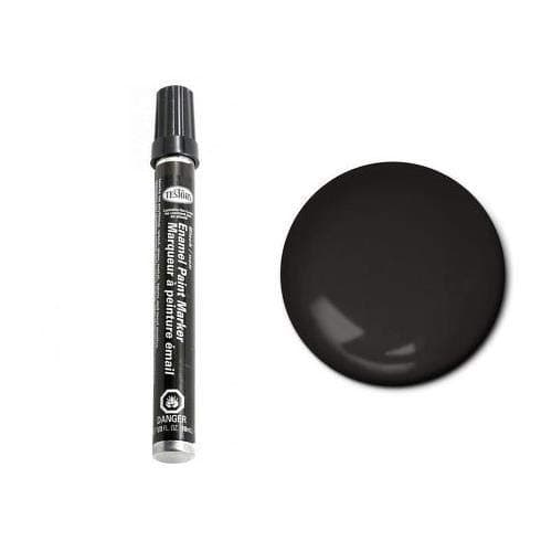 Testor's 2549C 1/3 Fl Oz Black Flat Enamel Marker