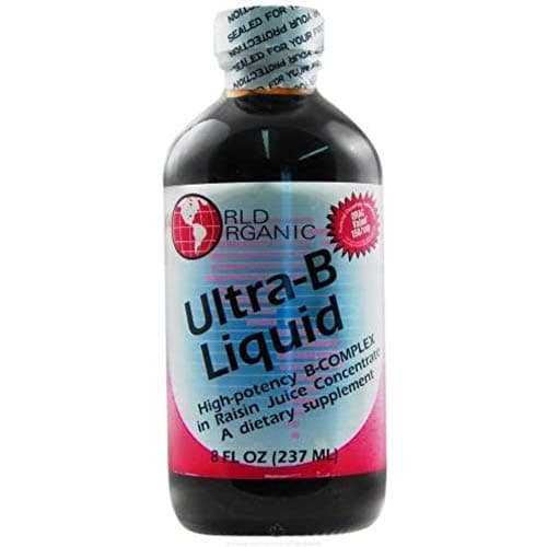 WORLD ORGANIC Ultra-b Liquid in Raisin Juice, 0.02 Pound