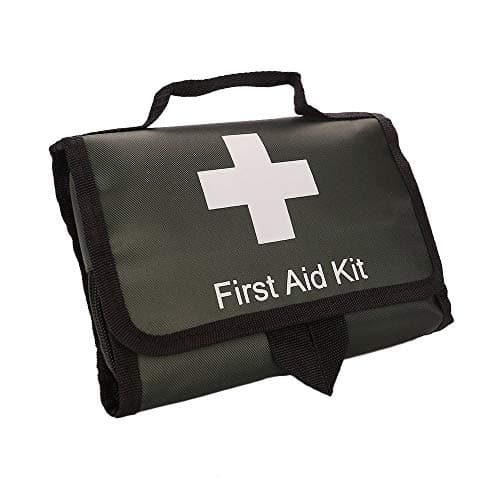 SadoMedcare First Aid Kit Auto, Be Always Prepared and Ready to Use in Your Car, 100 Pieces Medical Kit, Travel Emergency Kit, Hiking First Aid Kit, Emergency Survival Go Bag Family