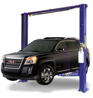 AL2-11K-ACD 11,000 lb Overhead Style Asymmetric 2 Post Car Lift