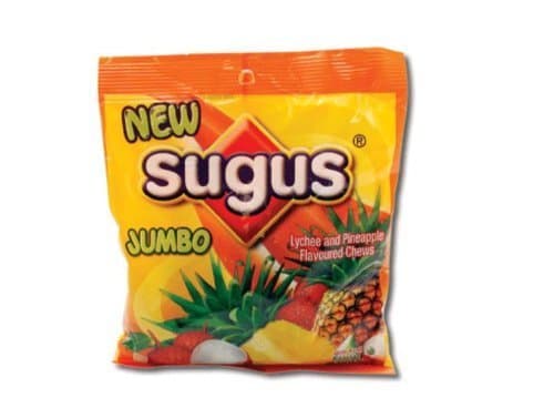 Jumbo Lychee & Pineapple Flavoured Chewy Candy by Sugus