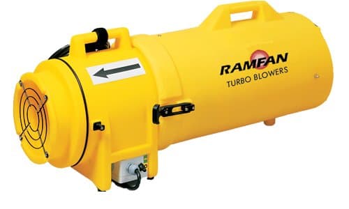 RamFan UB20 Confined Space 12VDC Blower and Duct/Canister - 15ft