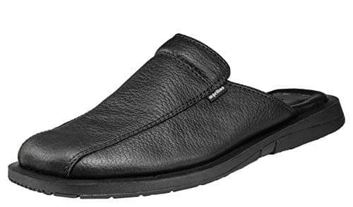 Handmade Genuine Leather Closed Toe Dress Leather Sandals for Men Slip On