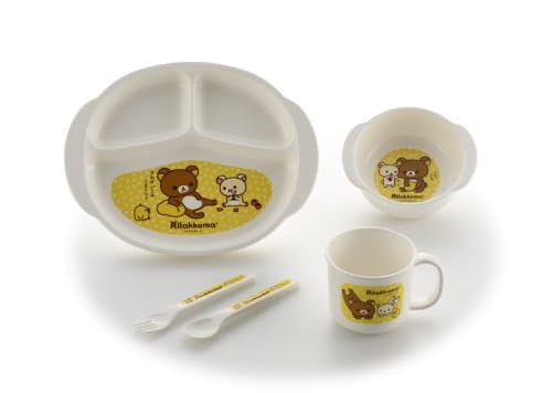 Richell Rilakkuma lunch dish set