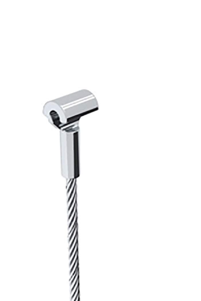 STAS Steel Cable with Cobra for clip rail & mini rail picture hanging systems (Cobra steel cable 2.5 meter (250cm or 98inch))