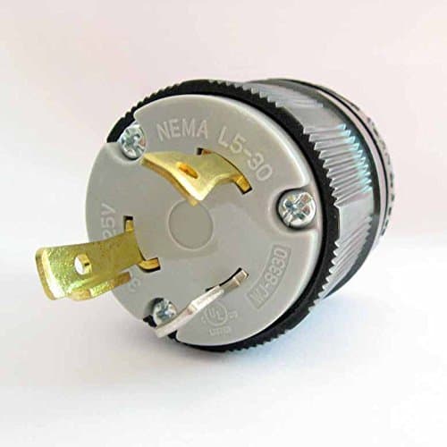NEMA L5-30 Plug 30A 125Volts. 2-Pole, 3-Wire Grounding Locking Plug