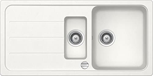 Schock Formhaus D150 Granite Alpina White 1.5 Bowl Inset Kitchen Sink