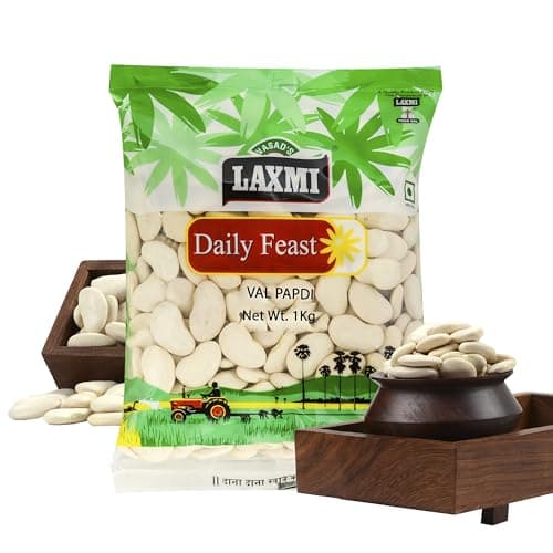 Laxmi Daily Feast Kaju Val Papdi 1 KG | Whole Mochai | Balar Dal | Lima Beans | High Protein & Fiber