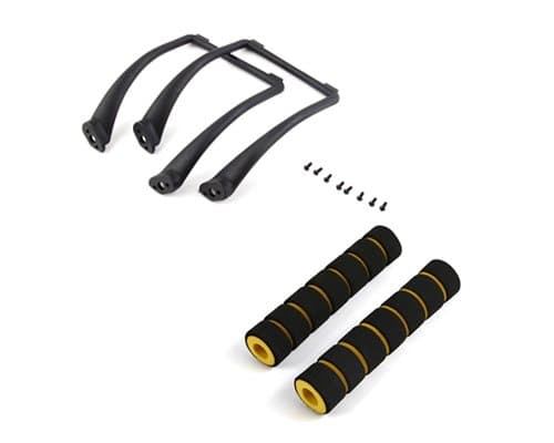 DJI Bundle Set Phantom 1 Phantom FC40 Phantom 2 Phantom 2 Vision Phantom 2 Vision+ Quadcopter 132x156mm High and Wide Extended Tall Black Landing Skid Legs Gear Set 2 Pcs and Protective Professional Foam Protector 2 Pcs
