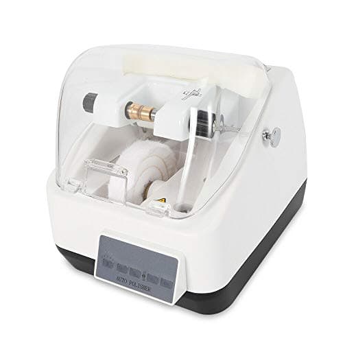 VPABES Automatic Glass Polishing Machine, Adjustable Optical Lens Polisher Eyeglasses Edge Polishing Machine 110V