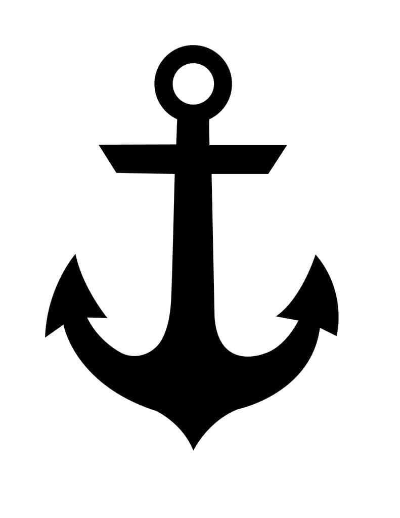 Pack of 3 Anchor Stencils Made from 4 Ply Mat Board 11x14, 8x10, 5x7