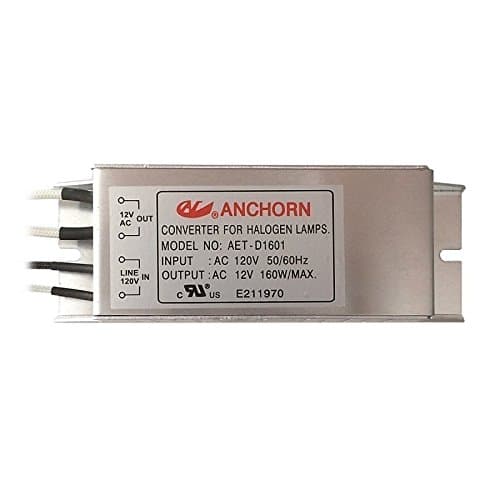 Anchorn Electronic Halogen Low Voltage Transformer, 12V 160W