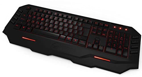Ozone Gaming Blade LED Red/Blue Backlit Membrane Keyboard with 10 Macro Keys/128kb onboard Memory