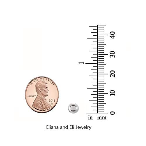 Titanium Ball Stud Earrings with Posts- Medical Grade, Hypoallergenic Piercing Earrings- Nickel Free Earrings For Sensitive Ears for Women Teens Men