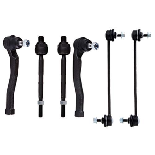 INEEDUP NEW 6 Set of Tie Rod Ends Front Sway Bar End Links Compatible with for 2004-2011 Chevrolet Aveo 2006-2011 Chevrolet Aveo5 2010 Pontiac G3 2005-2008 Pontiac Wave 2004-2009 Suzuki Swift+