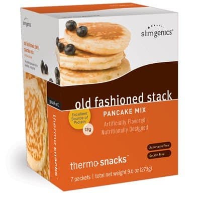 SlimGenics Thermo-Snacks ® |10g Protein - Alleviate Cravings, Increase Energy and Mental Focus, Enhance Weight Loss Results - Kosher Certified, 150 Calories - 7 Packets | Pancake Mix