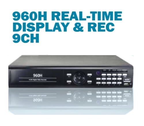 New!! 9ch Video DVR System Real Time Recording D1 with Hard Drive installed, Remote Viewing by Smart Phone and PC