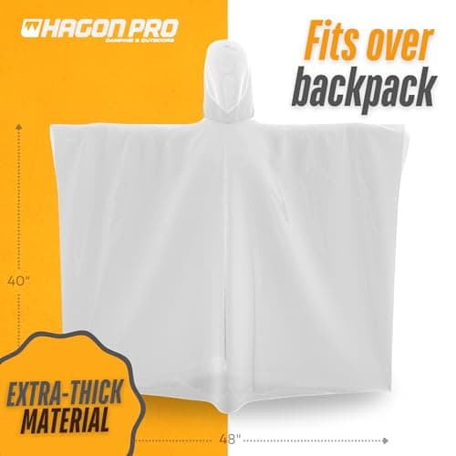 Hagon PRO Unisex Rainponcho poncho (pack of 5)